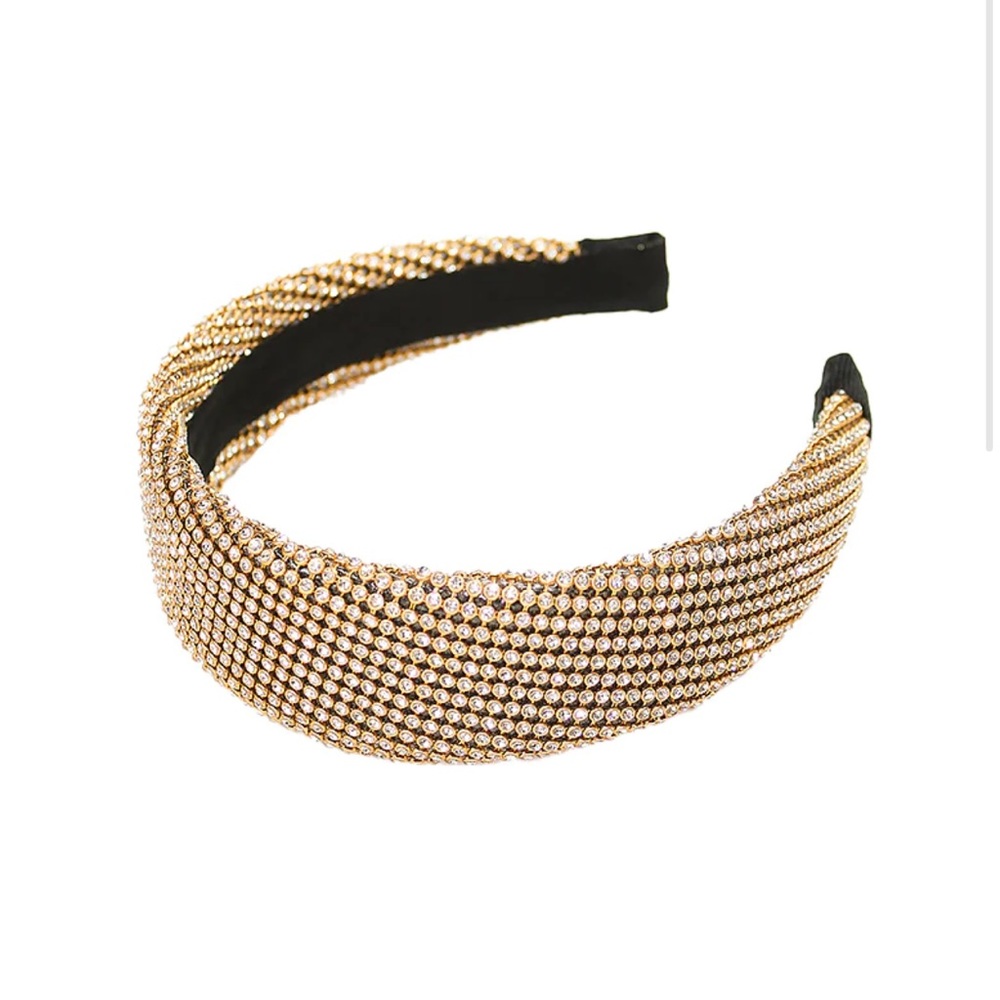gold rhinestone headband